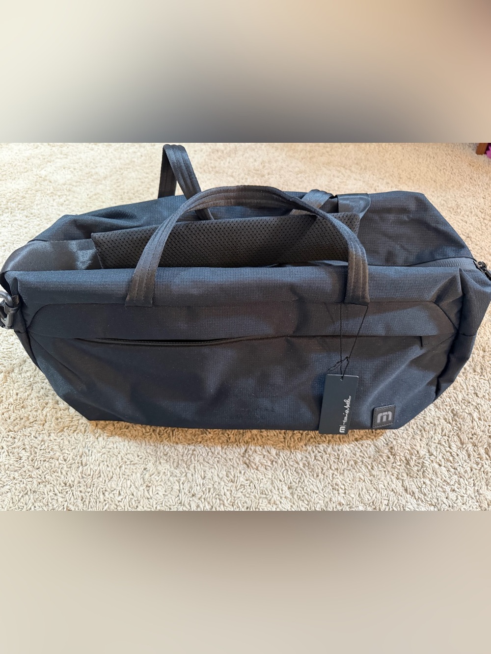 TravisMathew TMB200 Lateral Duffel Bag - Black - New with Tags